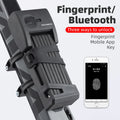 ROCKBROS Smart Fingerprint Folding Bicycle Smart Lock Three Ways to Unlock the Lock Rechargeable Lock