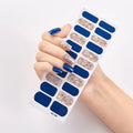 Wholesale Hot Selling Custom Logo Nail Wraps Stickers 24 Nails Laser Bronzing Real Nail Polish Strips