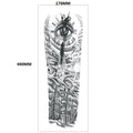 TQB-023 Colorful CMYK Printing Man Walk to the Clock Eye on the Time Temporary Tattoo Easy Apply & Remove Skin-Friendly
