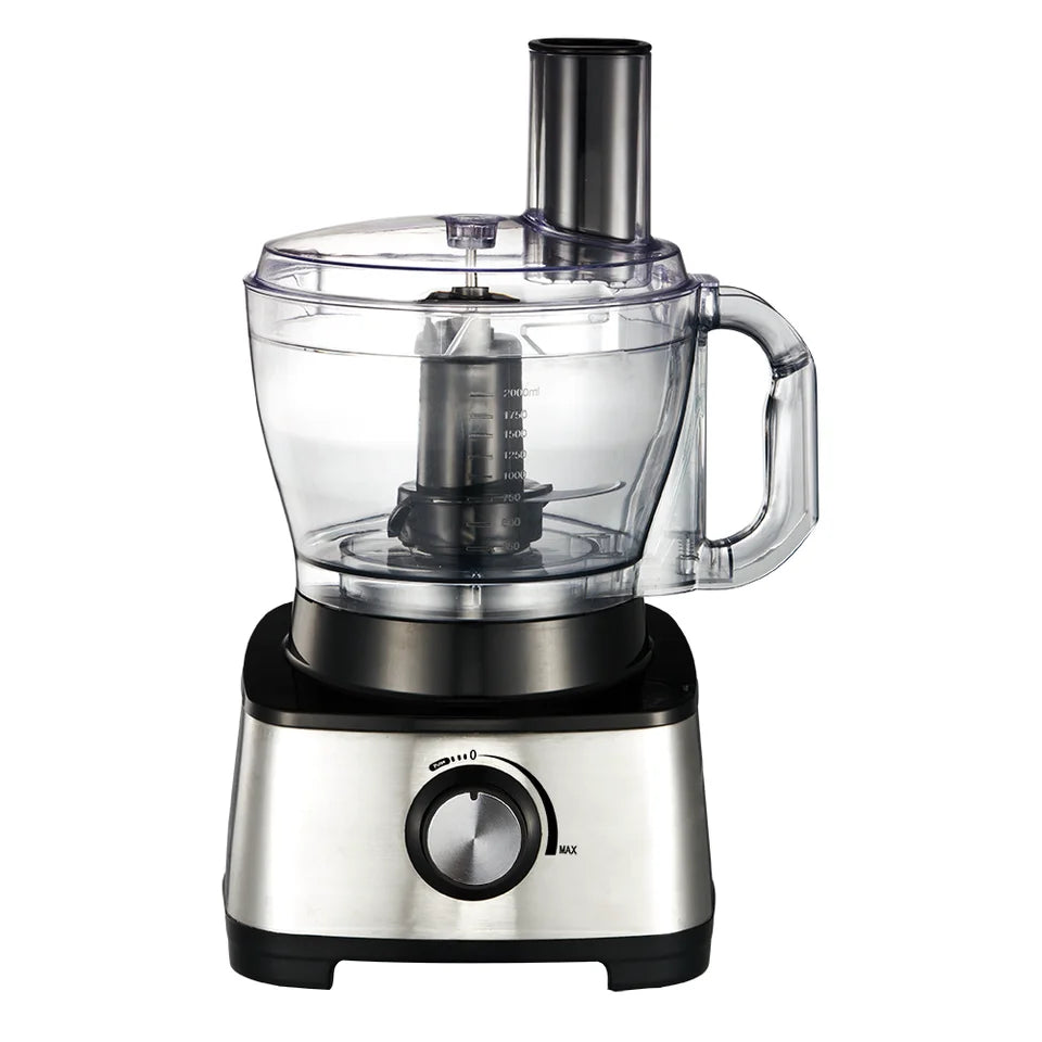 Professional Household Electric Food Processor Powerful 1000W Motor ABS Plastic Housing 1.2L Capacity Mixing Shredding Functions