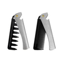 Hot Sale Hairdressing Styling Beard Stainless Steel Folding Comb for Men Anti Static Mustache Comb