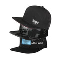 HS15 Custom PVC Patch Flat Brim Hydro Baseball Hat Waterproof Two Tone Snap Back Sport Cap Trucker Hat
