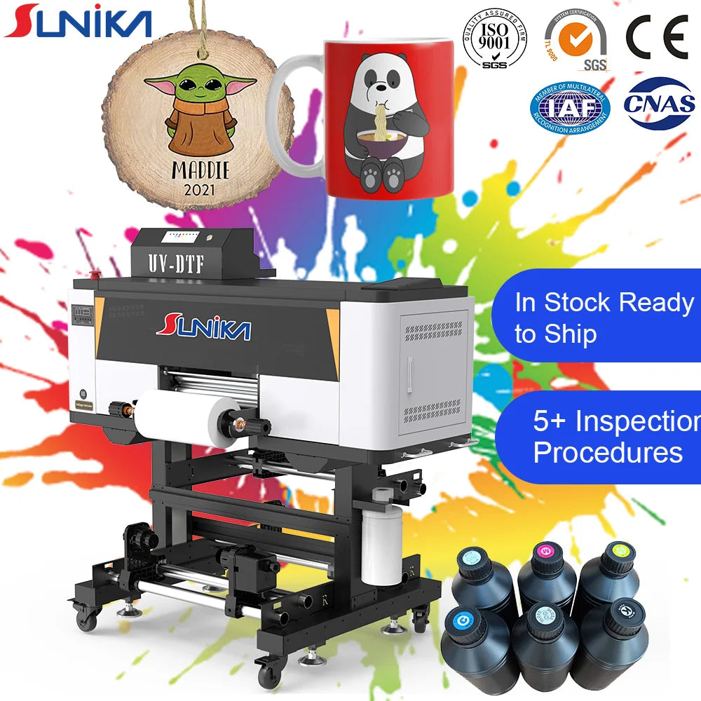 New Label Sticker Laminator Machine A3 AB Film Automatic UV DTF Printer Multi-Color Digital Leather Printer 300mm Retail
