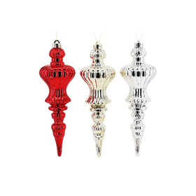 New Year Gourd Shape Plastic Ornaments Colorful Ball Hanging Christmas Tree Decoration
