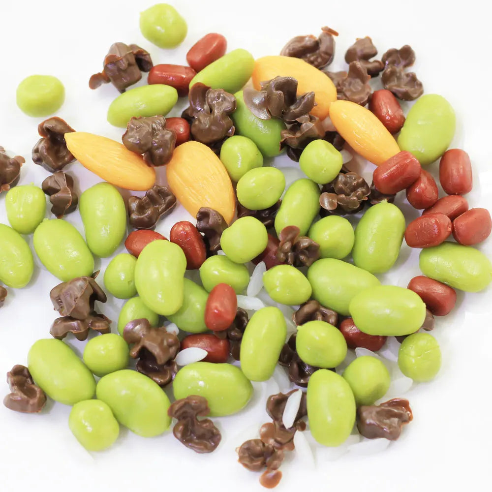 Resin Mini Pretend Play Food Simulation Peanut Cashew Corn Soy Rice Model Miniature for Dolls Accessories Kitchen Play Toys
