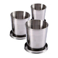 Stainless Steel Foldable Cup Ultimate Folding Cup Perfect for Travelers Camper Worker Travel Collapsible Cup Lightweight Compact