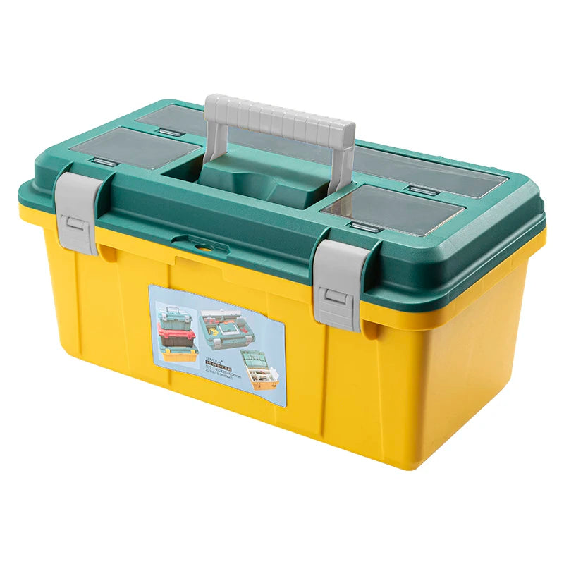 450X250X220MM Strong Durable Plastic Tool Storage Case Household Portable Toolbox Hardware Industrial Grade Small Electrical Car