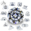 Uncoated Moissanite All Colors 1-5ct Black Champagne Green Blue Grey White Wholesale Loose Colored Moissanite Stones
