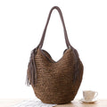 Designer Summer Women Hot Sale Wholesale Tote Bag Straw Tassel Bags for Women Handbags Ladies Woven Beach Purses and Handbags