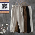 Boutique Wholesale 2026 Cotton Harem Pants Summer Thin Section Loose Large Size Thin Cotton Linen All-match Women's Pants