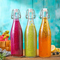 32 Oz 1 Litre Glass Bottle with Stopper Caps Carafe Swing Top Oil Vinegar Beverage Bottle