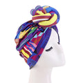 African Top Knotted Head Scarf Turban Headwear Floral Print Headwrap Women Turban Bandana