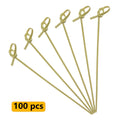 Factory Price Knotted Looped Skewer Bamboo Knot Picks