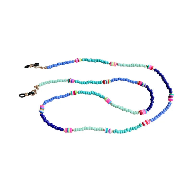 Korea Popular Handmade DIY Colorful Ethnic Style Soft Clay Beads Eyewear Accessories