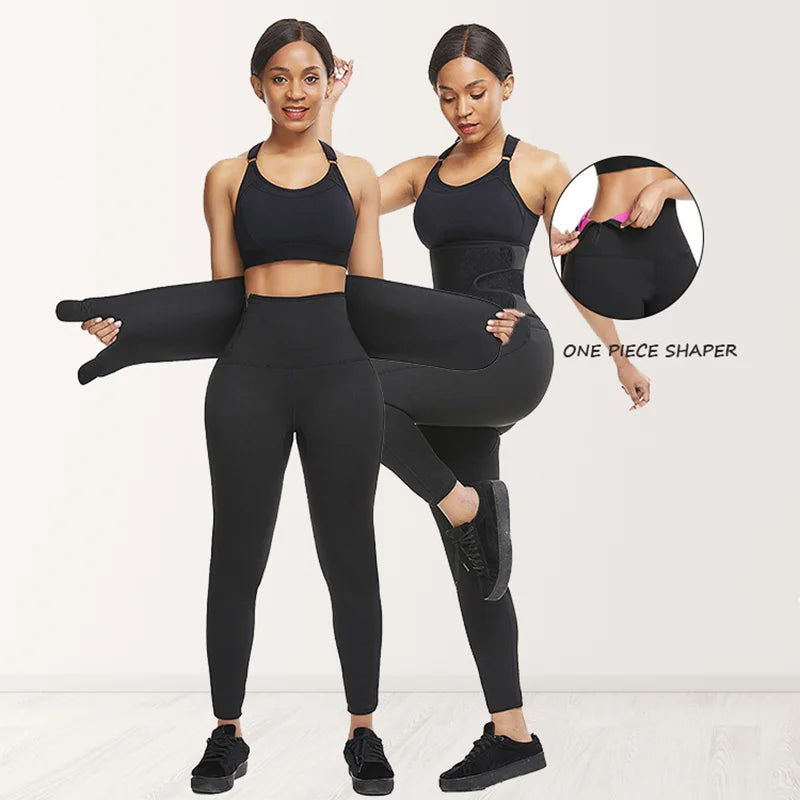 HEXIN Sportswear Product Waist Tummy Control Thigh Slimming Neoprene Pants Pants With Waist Trainer Pants
