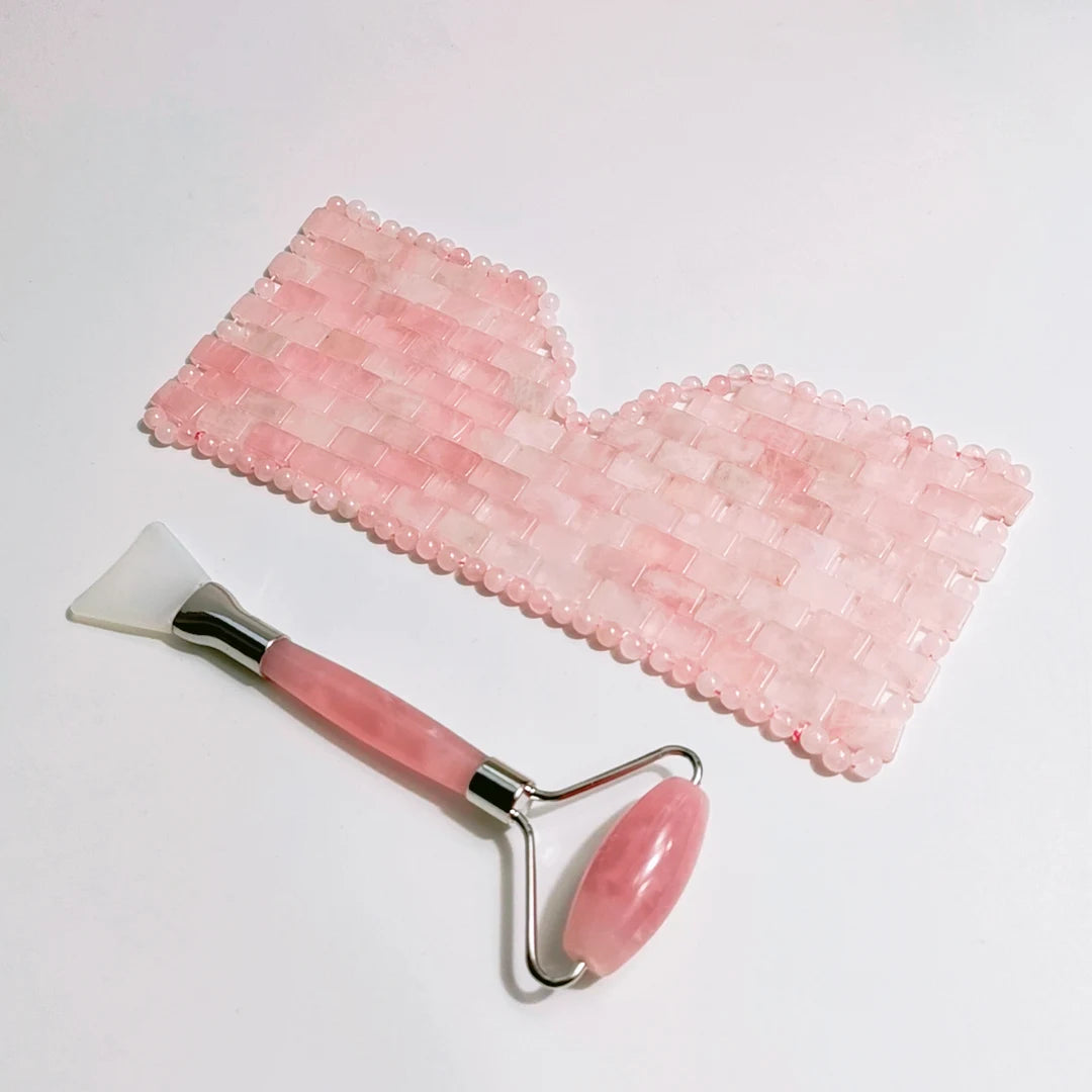 DIY Anti-Aging Handmade Jade Gemstone Rose Quartz Eye Facial Mask