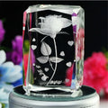 3d Laser Engraved Crystal Crystal Custom 3d Laser Engraved Crystal Glass Cubes for Business Gift