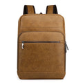 Buehlee CE Men's Business Style Backpack Large Capacity Waterproof PU with Spine Protection Zipper Closure