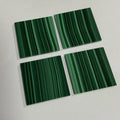 HQ GEMS Top Quality AAA Malachite Square Sheet 30x30x2 MM  High Polished Natural Malachite Slice Stones