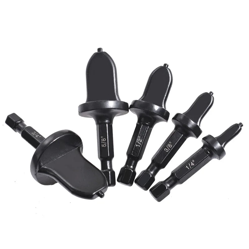 1/5pcs Air Conditioner Conditioning Tube Expander Swaging Tool Countersink Drill Bit Pipe Flaring Black Oxide Finish Drilling
