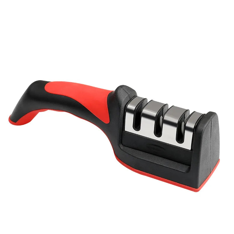3-in-1 Tungsten Steel Kitchen Knife Scissors Sharpener 3 Stages Quick Knife Sharpening Tool for Home Use