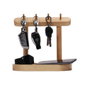 Jewelry Hook Natural Environmentally Friendly Solid Wood Key Rack Storage Bracket Wooden Home Retro Family Home Decoration