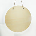 Natural Wood Door Plate Blank Sublimation Door Sign DIY Printing Round Sign