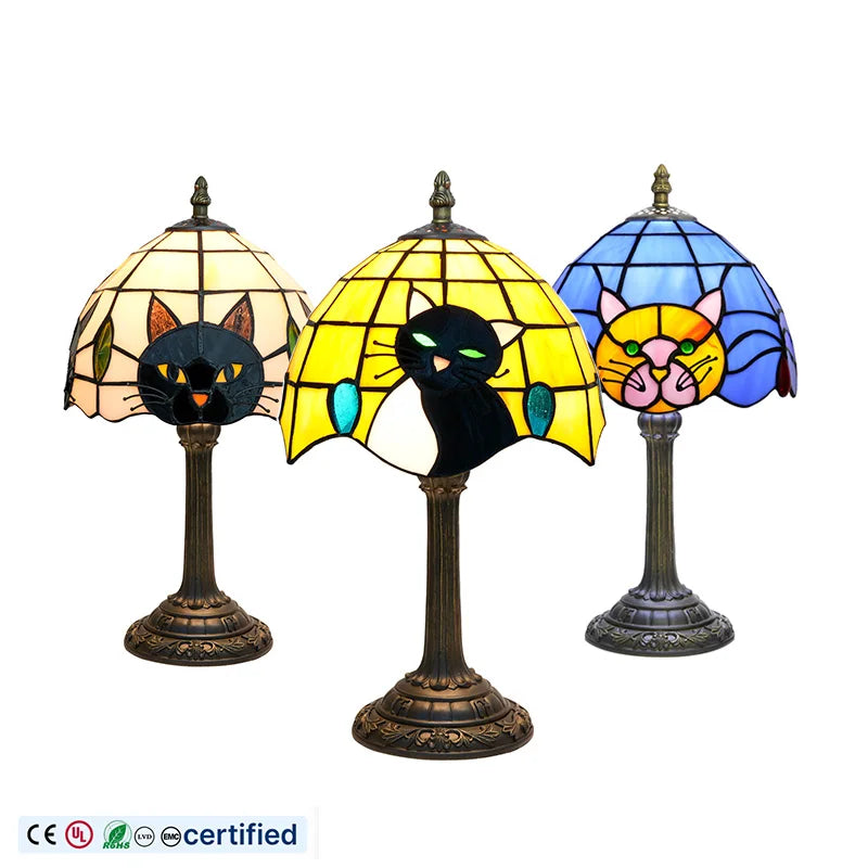 Black Cat Table Lamp for Bedroom Nightstand DecorAnimal Nursery Bedside Lamp for Kid Study RoomCute Desk Lamp for Girl Room
