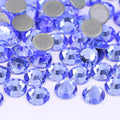 Dongzhou Crystal 1440pcs Paper Bag Crystal Rhinestones Light Sapphire Round Hotfix Flatback Crystal Stone for Decoration