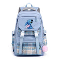 Custom Cute Fashion Cool Blue Waterproof Canvas Cartoon Sonic Bookbag for Boys Teens Children Middle Schooler
