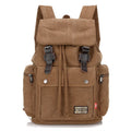 Customised Shoulder Travel Hiking Waterproof Cheap Thick Canvas Rucksack Backpack Men