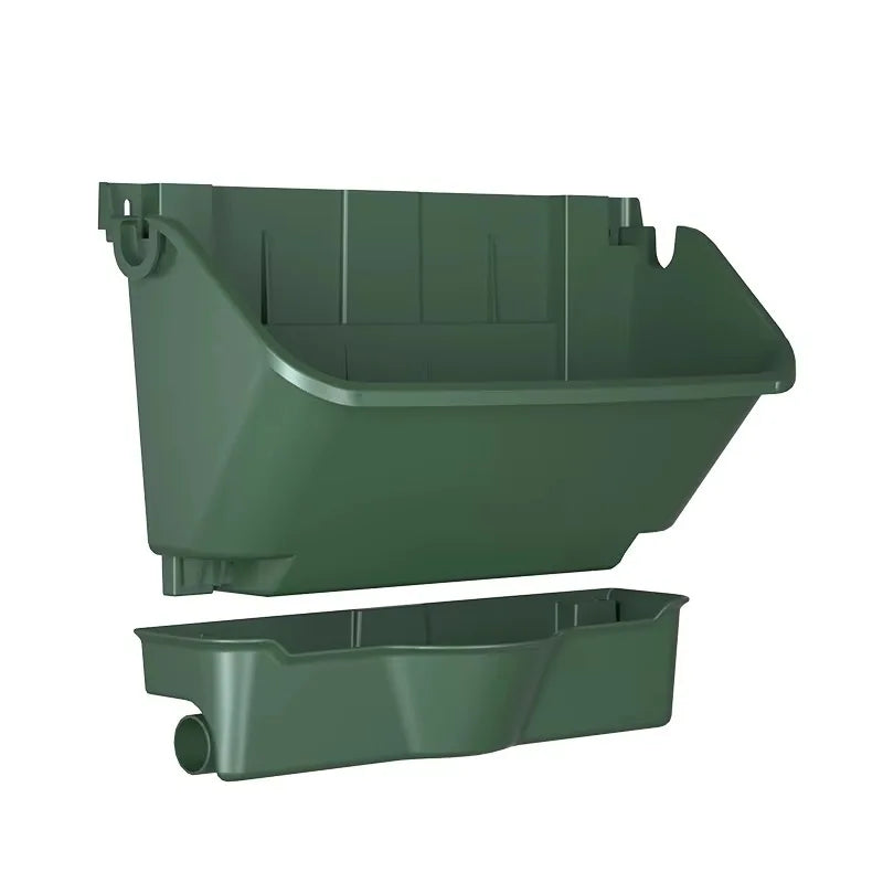 Automatic Irrigation System for Large Extra Large Vertical Wall Garden Potted Planters Green Plastic Wall Mount Drainage Hole