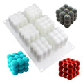 3D Bubble Cube Fondant Silicone Mousse Cake Mold Magic Cube Bubble Mold