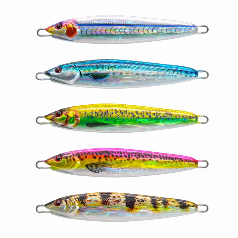 OEM Japan Quality 3D UV Printing 40g/60g/80g/100g Sea Fishing Metal Jig Slow Jigging Tuna Mackerel Jig Lure