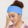 Custom Logo Spa Cotton Makeup Headband with Hook and Loop Beauty Accessory