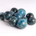 Wholesale Blue Apatite Sphere Crystal Ball Feng Shui Style Engraved Gemstone Sphere for Interior Decoration