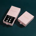 Light Pink Customized Kraft Paper Bangle Box 7x9x3cm Rectangle Gold Foil Stamped Low MOQ Bulk for Jewelry Packaging
