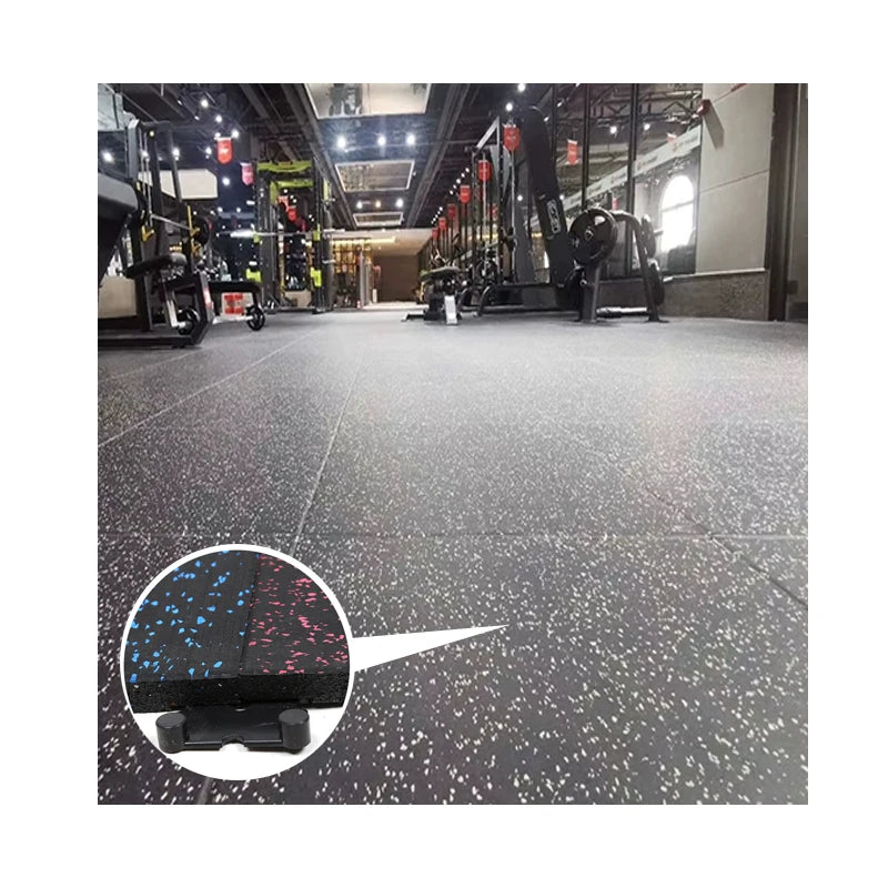 Odourless Elastic Weight Lifting Rubber Gym Mats Floor Tiles