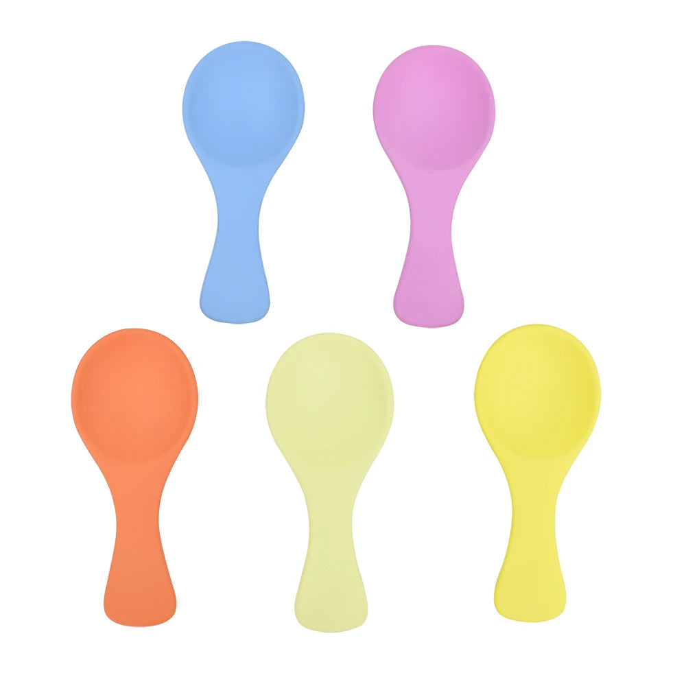 Korean Fashion Rainbow Spoon Resin Cabochon for DIY Handmade Children's Hairpin Decoration Accessories