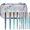 Factory Price 10pcs Makeup Brushes Sculpting Powder Foundation Blush Contour Eye Shadow Concealer EyeLiner Smudger Brushes
