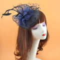 British Gatsby Women's Organza Church Kentucky Flapper Hair Fascinator Clip in Wedding Tea Party Bridal Dress Hat Ladies