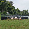 Wind Valley Canvas Four-season Single Windbreaks Tent Foldable 210D PU1500mm Oxford Cloth Steel Frame Sunshade 440X130CM 1500mm