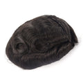 GEKLA Men Toupee Middle French Lace Wig Man Skin Base Real Natural Human Hair Toupee Replacement Systems Wig Prosthesis