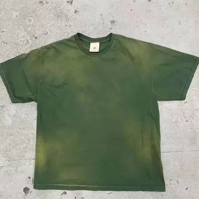 100% Cotton Acid Wash Oversize T-Shirt for Men Heavyweight Neck Custom Printed Blank Clothes Design by Manufacturers