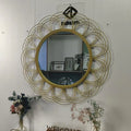 90*90 New Dropshipping Products 2024 Large Wall Bedroom Makeup Mirrors Bathroom Home Decor Luxury Art Frame House Decoration