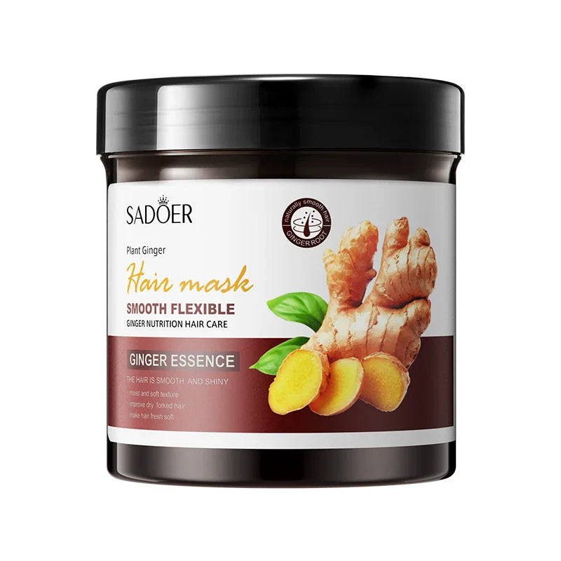 SADOER OEM ODM Deep Conditioning Professional Large Bottle Organic Hydrating Nourishing Ginger Hair Mask