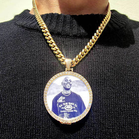 Hot Sale Custom Picture Necklace Personalized Picture Chains for Men Photo Necklaces Hip Hop Jewelry