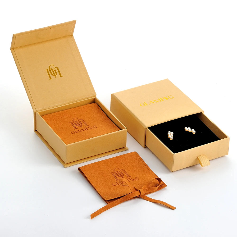 GALMPKG Factory Luxury New Cardboard Sliding Bracelet Necklace Ring Foldable Magnetic Jewelry Packaging Box
