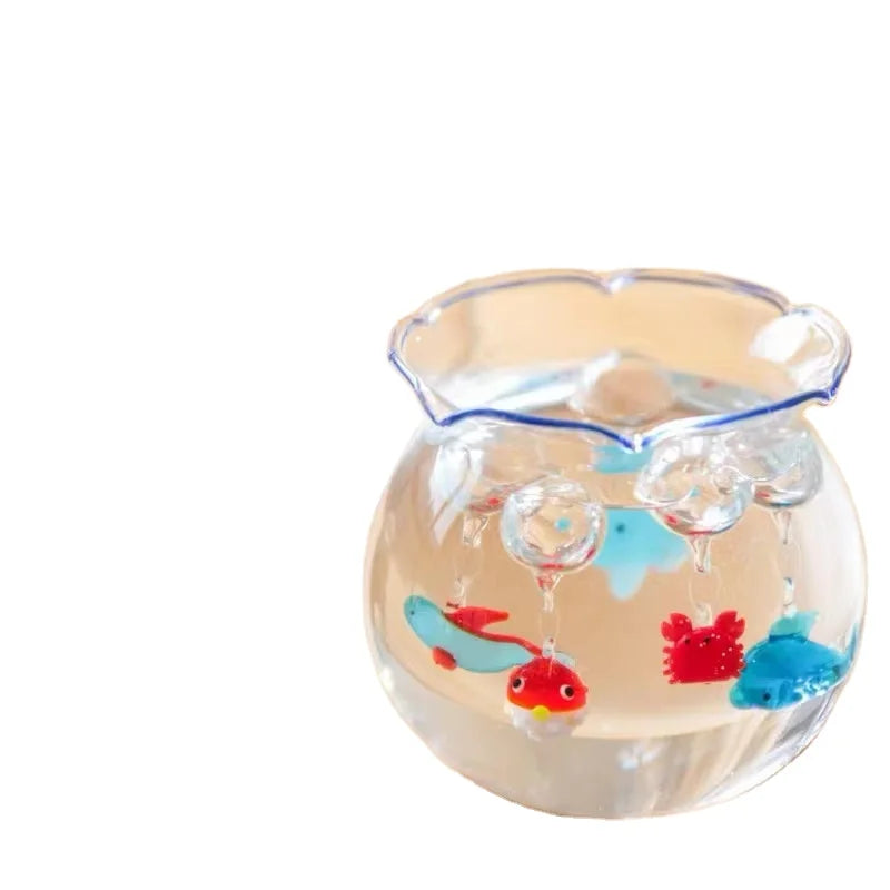 Fish tank  Creative Desktop Multi Purpose Hydroponic Fish tank clear Glass Fish Bowl Vase