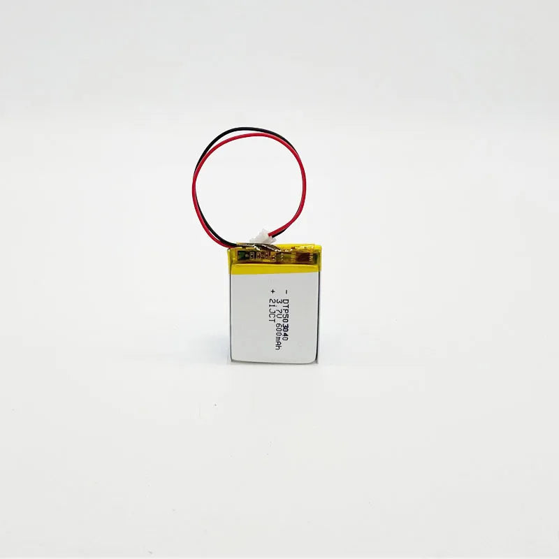 Hot Sale Lithium Model DTP 503040 3.7v 600mah Li Polymer Rechargeable Lipo Batteries Battery Customized with PCB